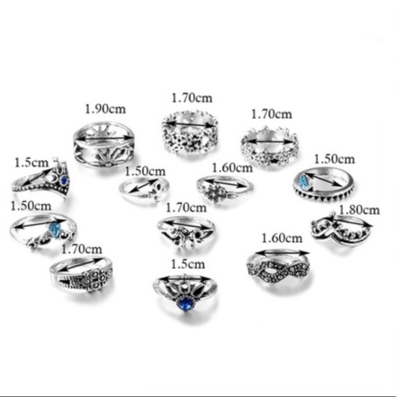 Vintage Boho 13-Piece Ring Set - Picture 4 of 7